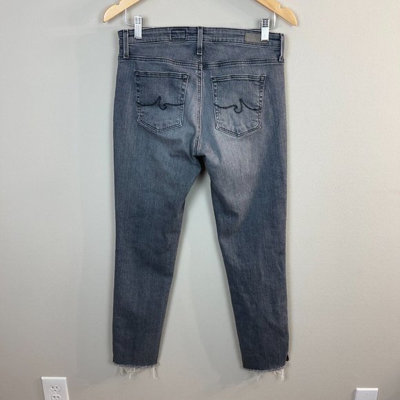 AG Adriano Goldschmied Jeans 29R Women Gray Prima Ankle Cigarette Denim Skinny - Picture 7 of 15